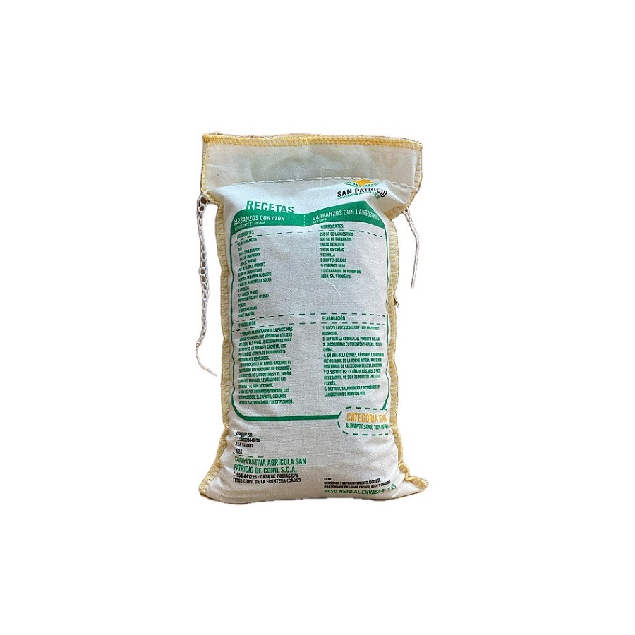GARBANZOS GRAN SELECCIÓN 1 KG COOPERATIVA AGRÍCOLA SAN PATRICIO (CONIL