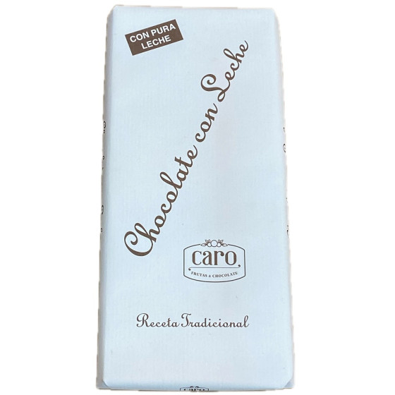 CHOCOLATE CON LECHE EXTRAFINO CARO 150 G a CHOCOLATE ARTESANO DE ZARAG