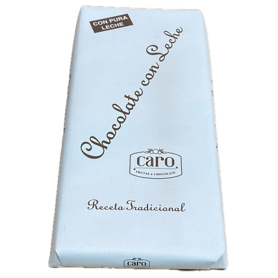 CHOCOLATE CON LECHE EXTRAFINO CARO 150 G a CHOCOLATE ARTESANO DE ZARAG