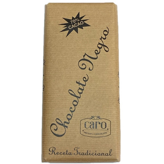 CHOCOLATE NEGRO 70% CACAO CARO 150 G (ZARAGOZA)