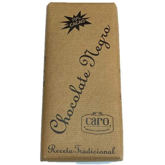 CHOCOLATE NEGRO 70% CACAO CARO 150 G (ZARAGOZA)
