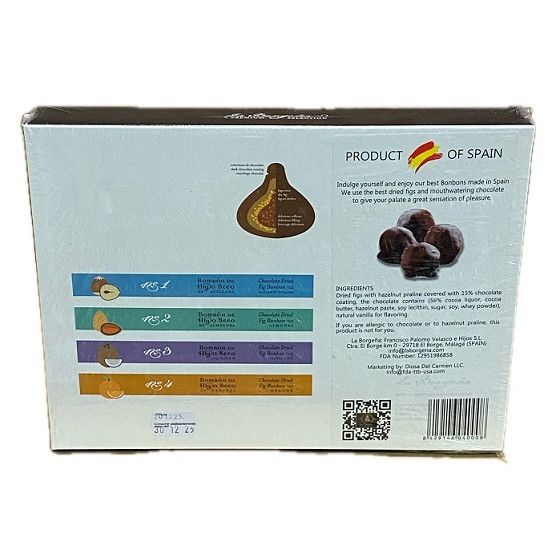 BOMBONES DE HIGOS SECOS CON CHOCOLATE NEGRO LA BORGOÑA – EL BORGE (MÁL