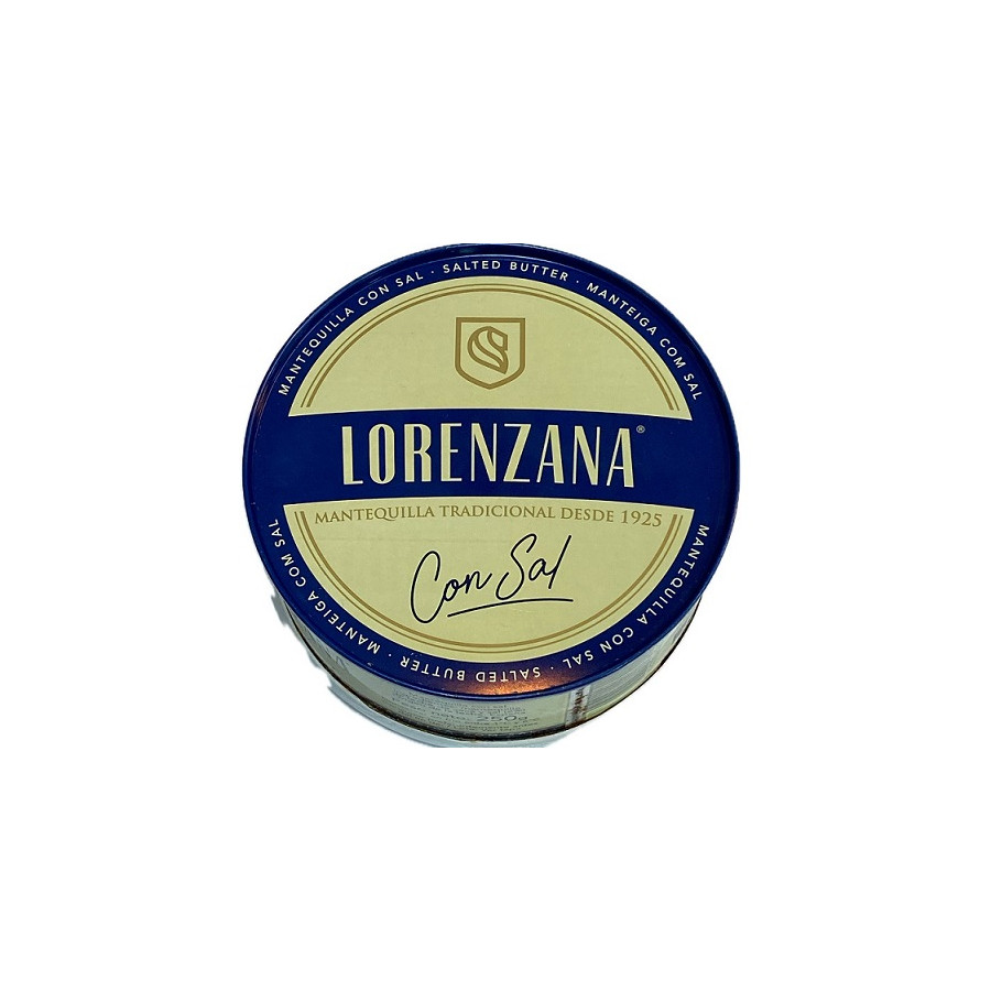 MANTEQUILLA TRADICIONAL CON SAL LORENZANA 250G DESDE 1925