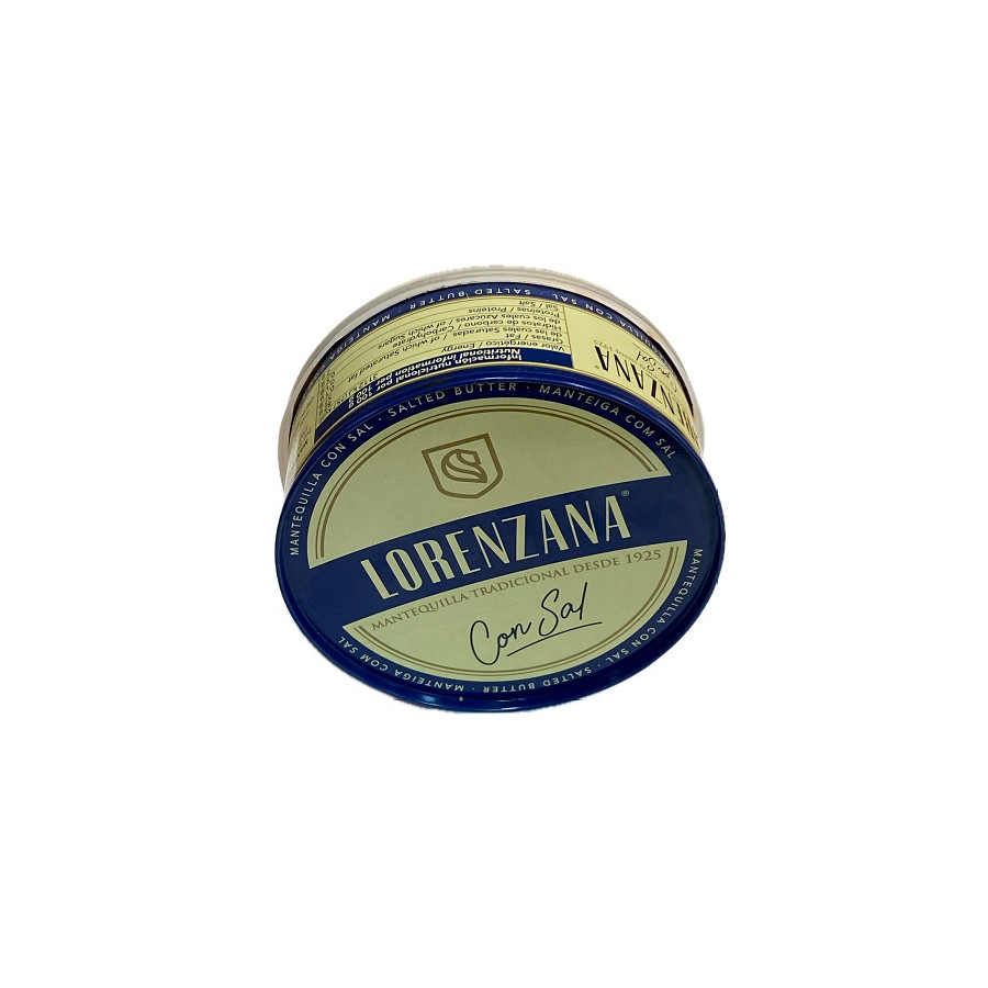 MANTEQUILLA TRADICIONAL CON SAL LORENZANA 250G DESDE 1925