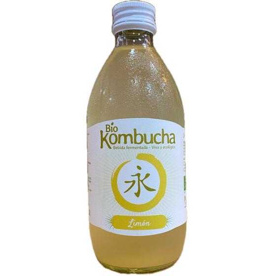 KOMBUCHA DE LIMÓN 33 CL a BEBIDA FERMENTADA ARTESANAL DE CONIL DE LA F