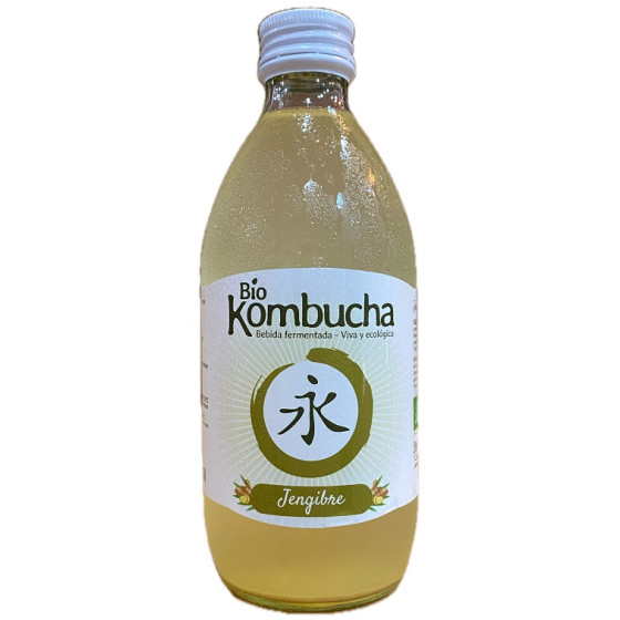 KOMBUCHA DE JENGIBRE 33 CL a BEBIDA FERMENTADA ARTESANAL DE CONIL DE L