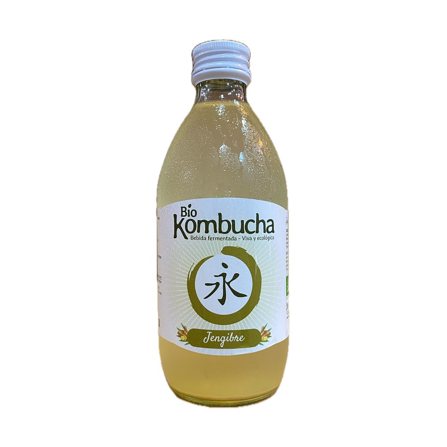 KOMBUCHA DE JENGIBRE 33 CL a BEBIDA FERMENTADA ARTESANAL DE CONIL DE L