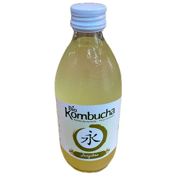 KOMBUCHA DE JENGIBRE 33 CL a BEBIDA FERMENTADA ARTESANAL DE CONIL DE L