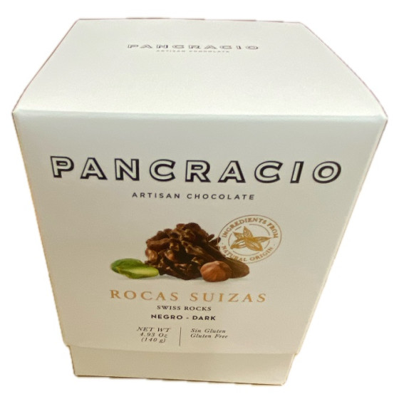 CHOCOLATE ARTESANO ROCAS SUIZAS 140g. PANCRACIO