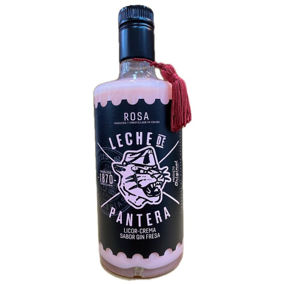 LICOR CREMA GIN FRESA LECHE DE PANTERA 70CL ARTESANAL MARTES SANTO