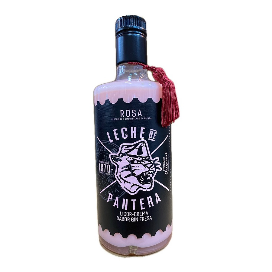 LICOR CREMA GIN FRESA LECHE DE PANTERA 70CL ARTESANAL MARTES SANTO