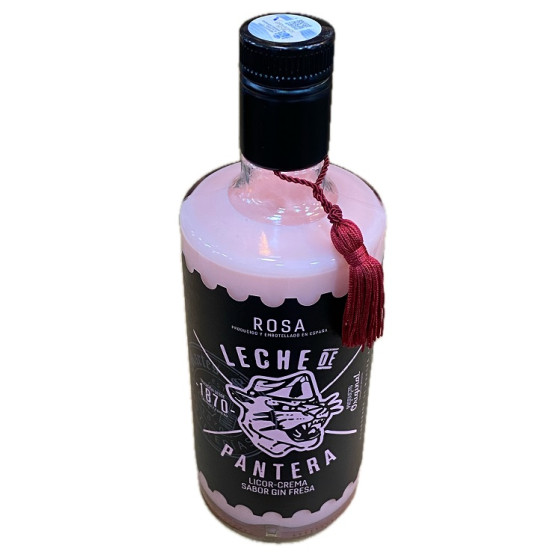 LICOR CREMA GIN FRESA LECHE DE PANTERA 70CL ARTESANAL MARTES SANTO