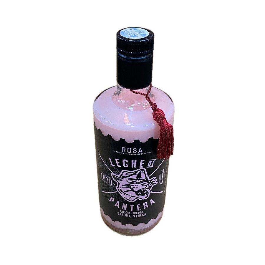 LICOR CREMA GIN FRESA LECHE DE PANTERA 70CL ARTESANAL MARTES SANTO