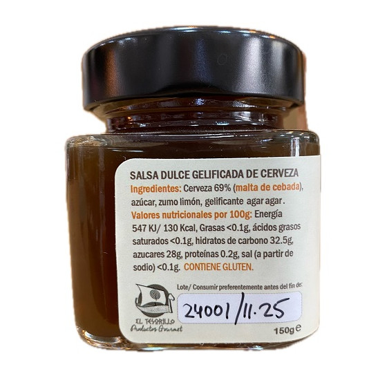 SALSA DULCE DE CERVEZA LA PIÑONERA 150 G – INNOVACIÓN GOURMET DE PUERT