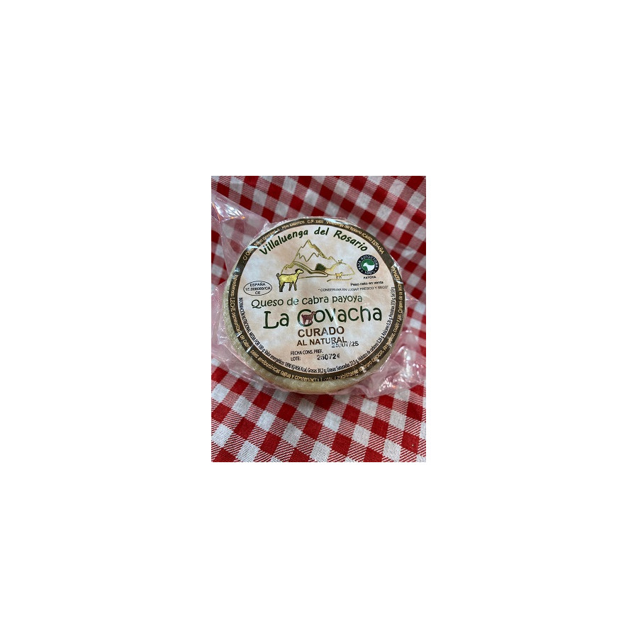 MINI QUESO DE CABRA CURADO NATURAL LA COVACHA 460g APROX