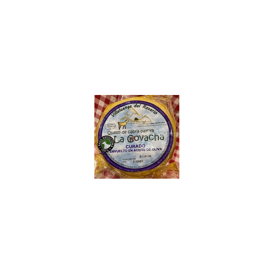 MINI QUESO DE CABRA CURADO EN ACEITE LA COVACHA 460g APROX