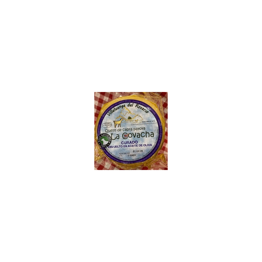 MINI QUESO DE CABRA CURADO EN ACEITE LA COVACHA 460g APROX