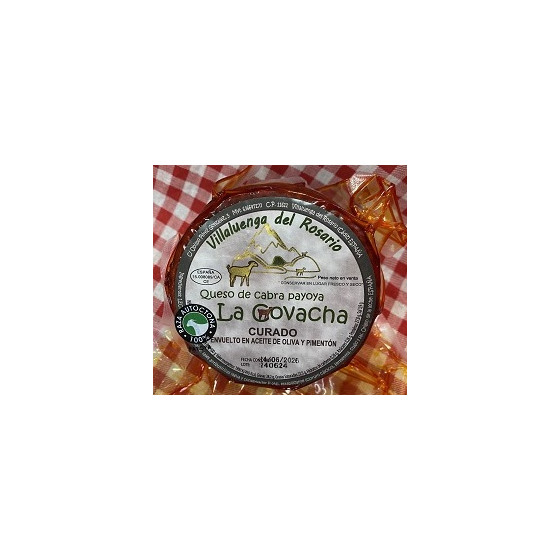 MINI QUESO DE CABRA CURADO AL PIMENTÓN LA COVACHA 460g APROX