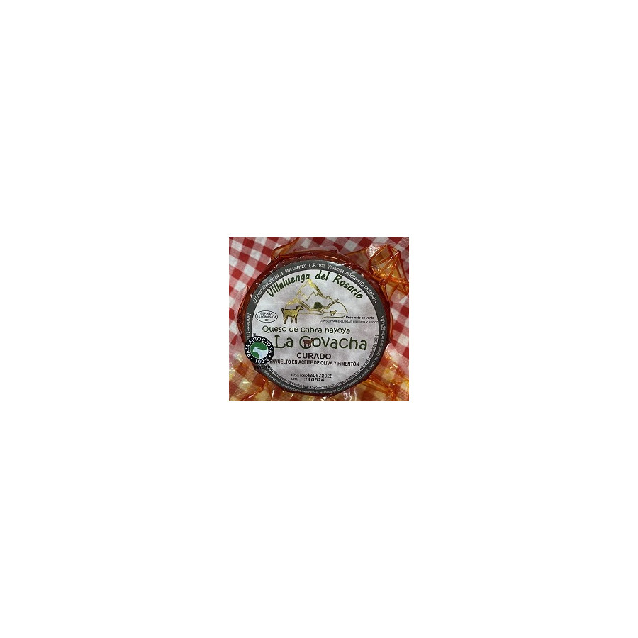 MINI QUESO DE CABRA CURADO AL PIMENTÓN LA COVACHA 460g APROX