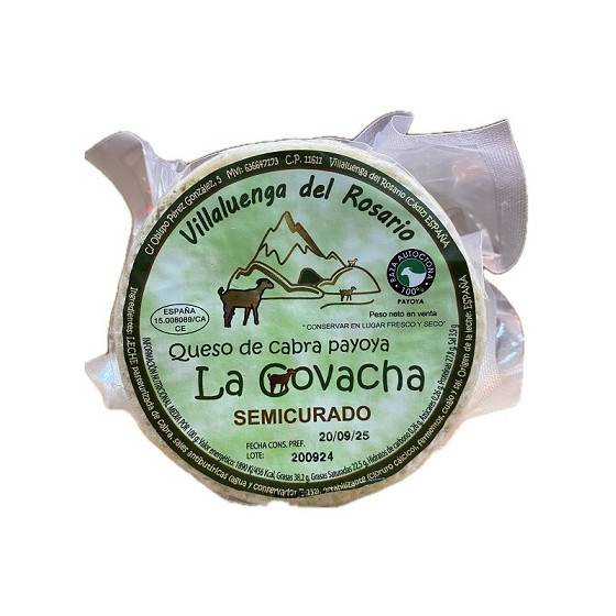 MINI QUESO DE CABRA PAYOYA SEMICURADO 450 gr Aprox LA COVACHA VILLALUE