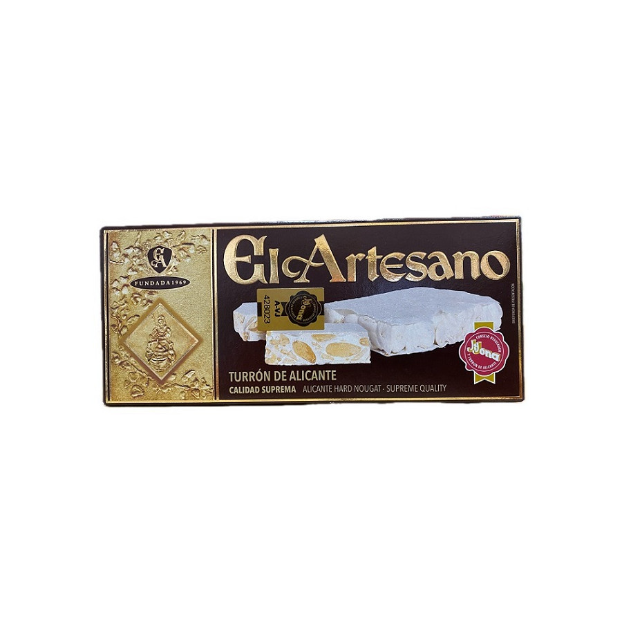 TURRÓN DE ALICANTE EL ARTESANO 200G CALIDAD SUPREMA