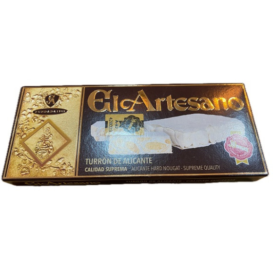 TURRÓN DE ALICANTE EL ARTESANO 200G CALIDAD SUPREMA