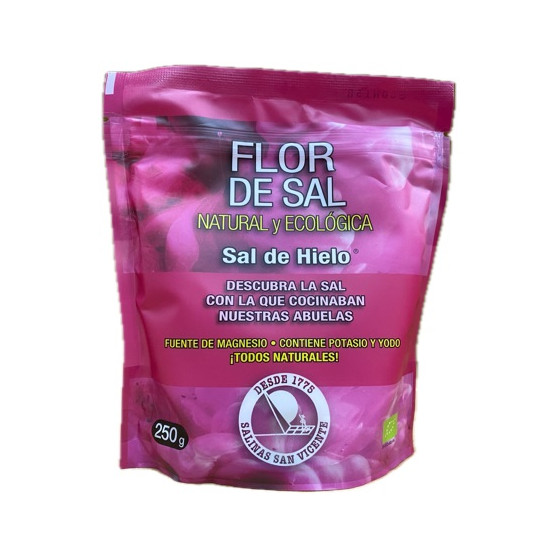 FLOR DE SAL NATURAL Y ECOLÓGICA 250 gr. SALINAS SAN VICENTE SAN FERNAN