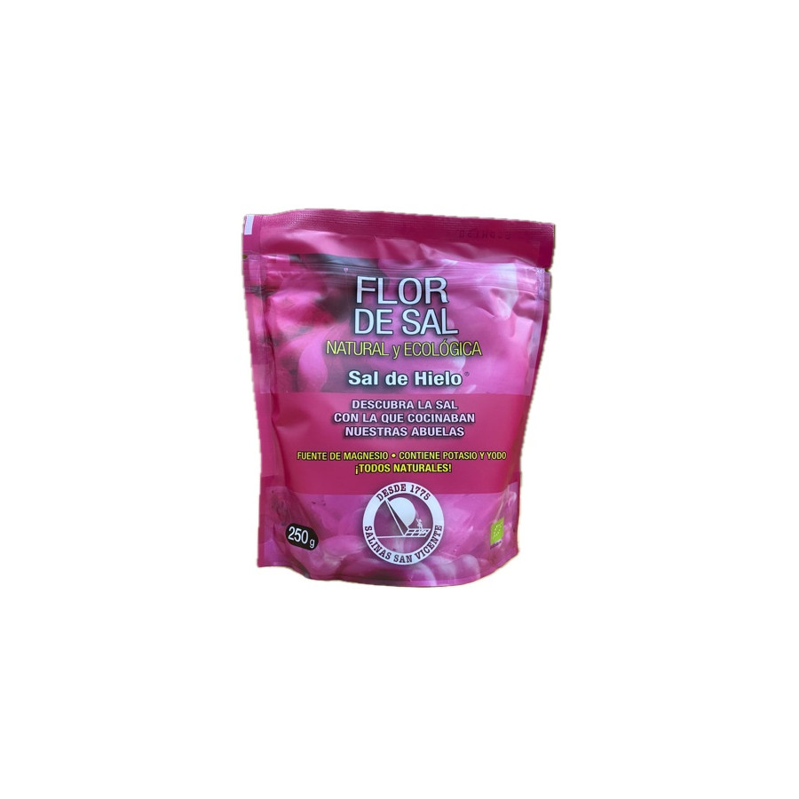FLOR DE SAL NATURAL Y ECOLÓGICA 250 gr. SALINAS SAN VICENTE SAN FERNAN
