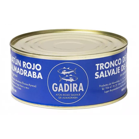 TRONCO DE ATÚN ROJO SALVAJE DE ALMADRABA EN ACEITE DE GIRASOL LATA 975