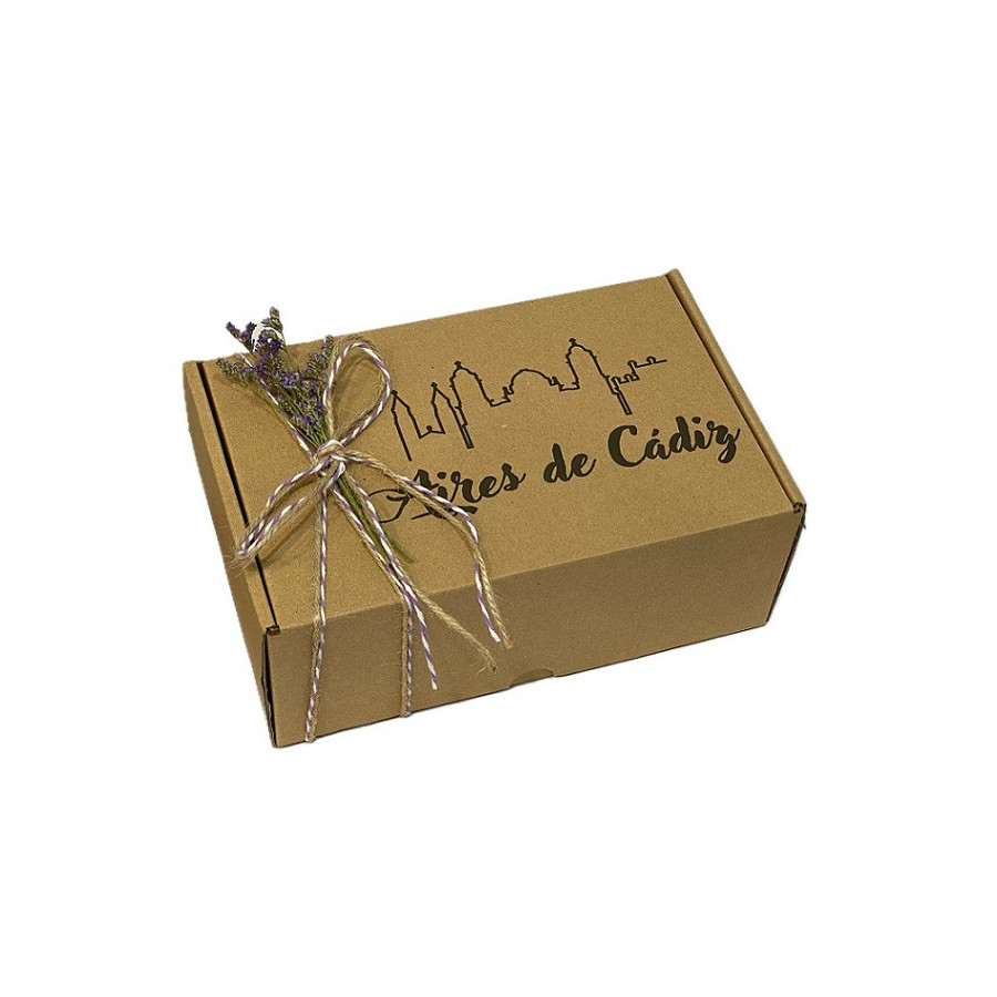 CAJA DE REGALO AIRES DE CÁDIZ 22X14X8,5 CM – PACKAGING EXCLUSIVO PARA