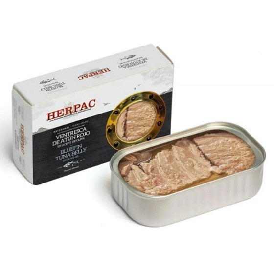 VENTRESCA DE ATÚN ROJO EN ACEITE DE OLIVA 120g. HERPAC BARBATE