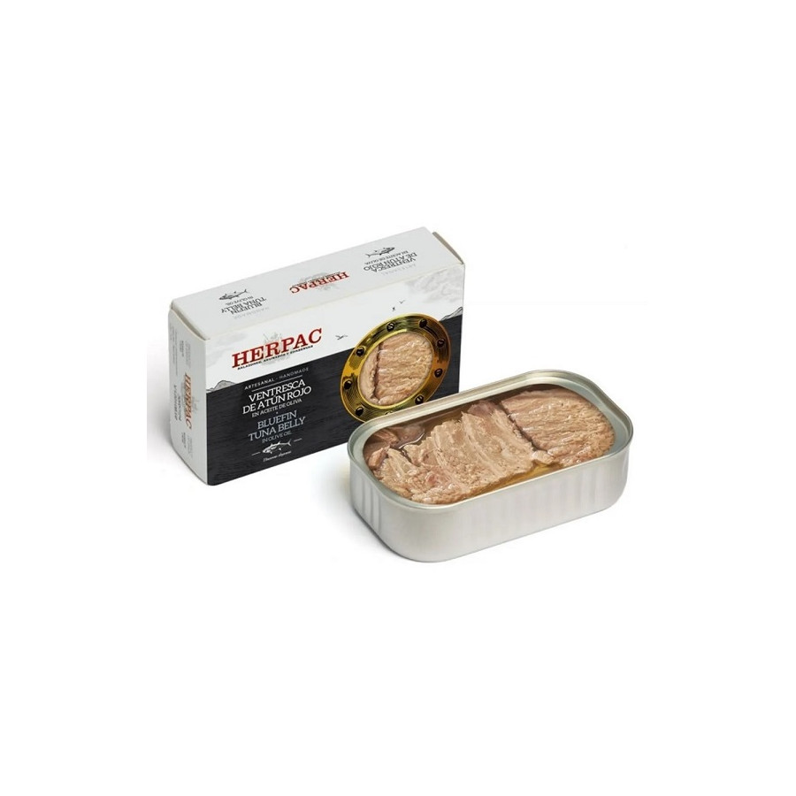 VENTRESCA DE ATÚN ROJO EN ACEITE DE OLIVA 120g. HERPAC BARBATE