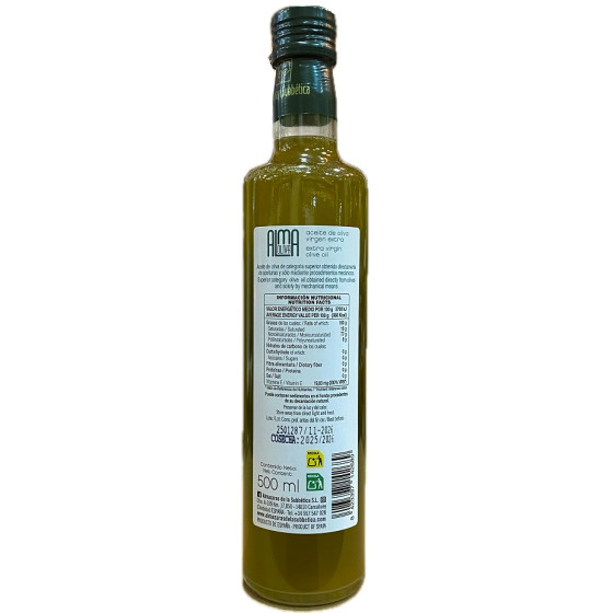ACEITE DE OLIVA VIRGEN EXTRA SIN FILTRAR ALMAOLIVA 500 ML – ALMAZARAS 