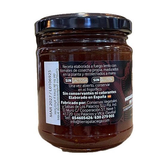 MERMELADA DE TOMATE TIERRA PALACIEGA 250 G – TOMATES DE LOS PALACIOS C