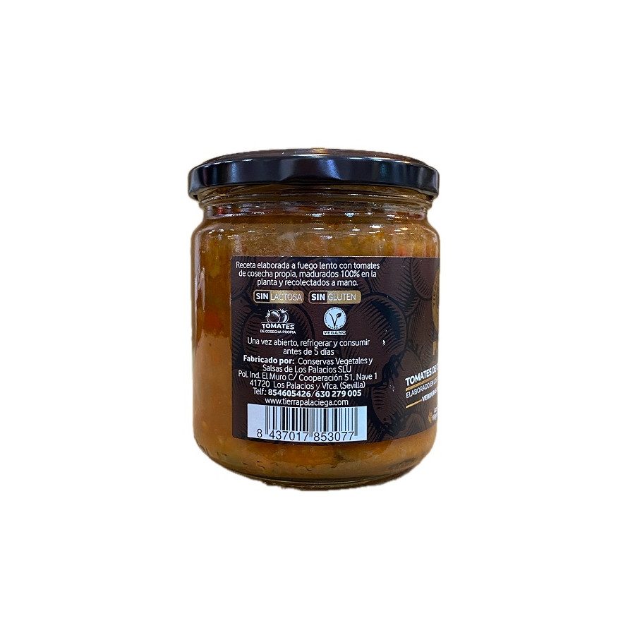 PISTO DE VERDURAS TIERRA PALACIEGA 340 G – ELABORADO CON TOMATES DE CO