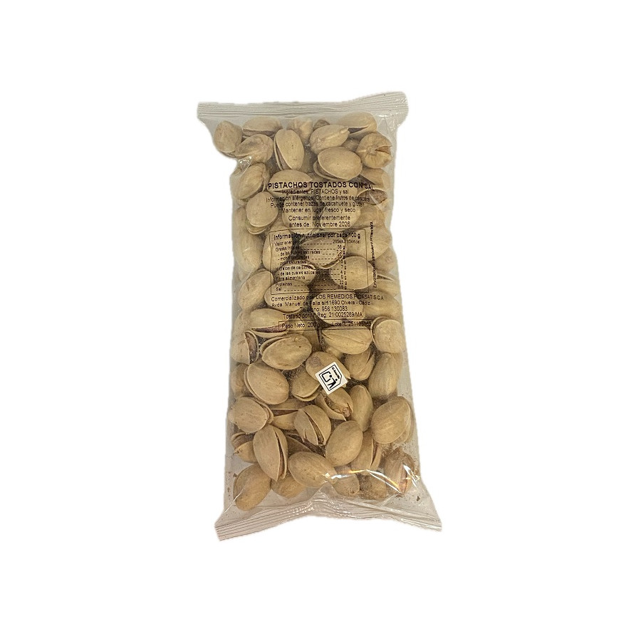 PISTACHOS TOSTADOS CON SAL FRUTOS SECOS LAS 3 SIERRAS 200 G – CALIDAD 
