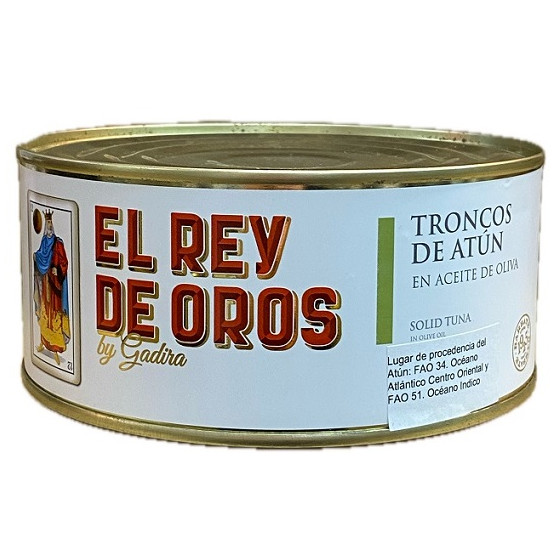 TRONCOS DE ATÚN EN ACEITE DE OLIVA EL REY DE OROS 975 G – BARBATE GADI