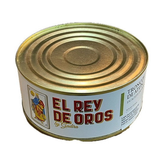 TRONCOS DE ATÚN EN ACEITE DE OLIVA EL REY DE OROS 975 G – BARBATE GADI