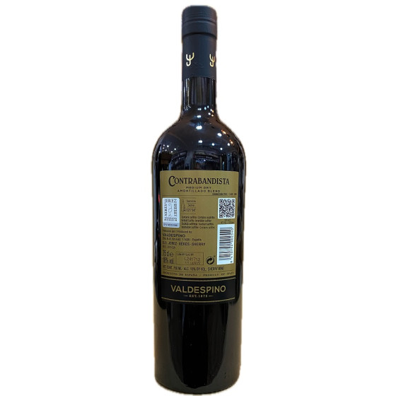 AMONTILLADO MEDIUM DRY CONTRABANDISTA 75 CL – BODEGA VALDESPINO