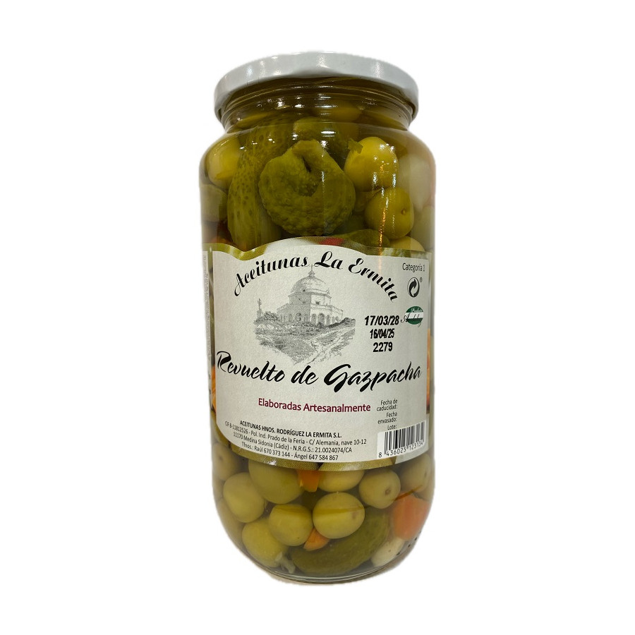 REVUELTO GAZPACHA LA ERMITA 1.350 G – ACEITUNAS Y ENCURTIDOS DE CÁDIZ