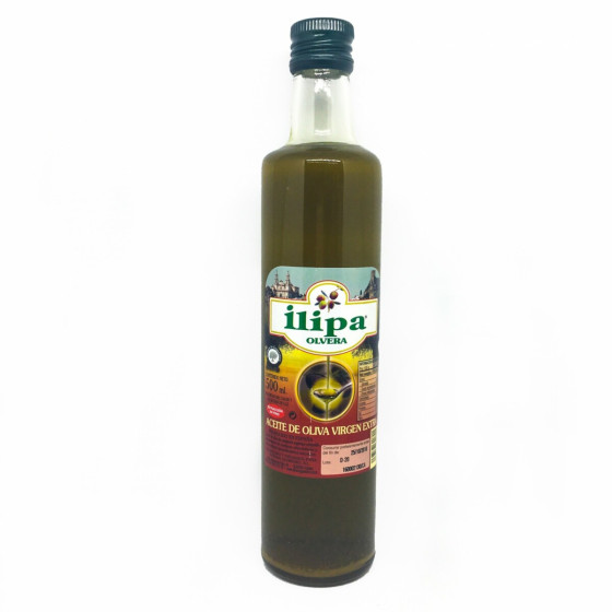 ACEITE DE OLIVA VIRGEN EXTRA 500 ml. ILIPA OLVERA TIERRA DE CÁDIZ