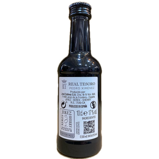 MINI BOTELLA 100 ml. PEDRO XIMENEZ REAL TESORO