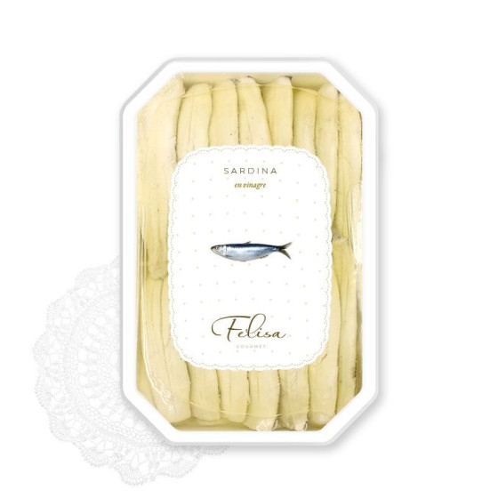 SARDINAS EN VINAGRE BANDEJA 120 gr. FELISA GOURMET BARBATE