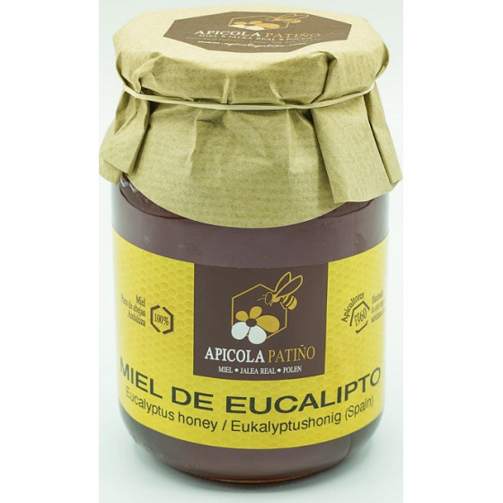 MIEL DE EUCALIPTO TARRO 500 gr. APICOLA PATIÑO CONIL CÁDIZ