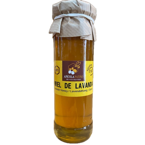 MIEL DE LAVANDA APÍCOLA PATIÑO 150 G – TARRO ARTESANAL DE CONIL (CÁDIZ