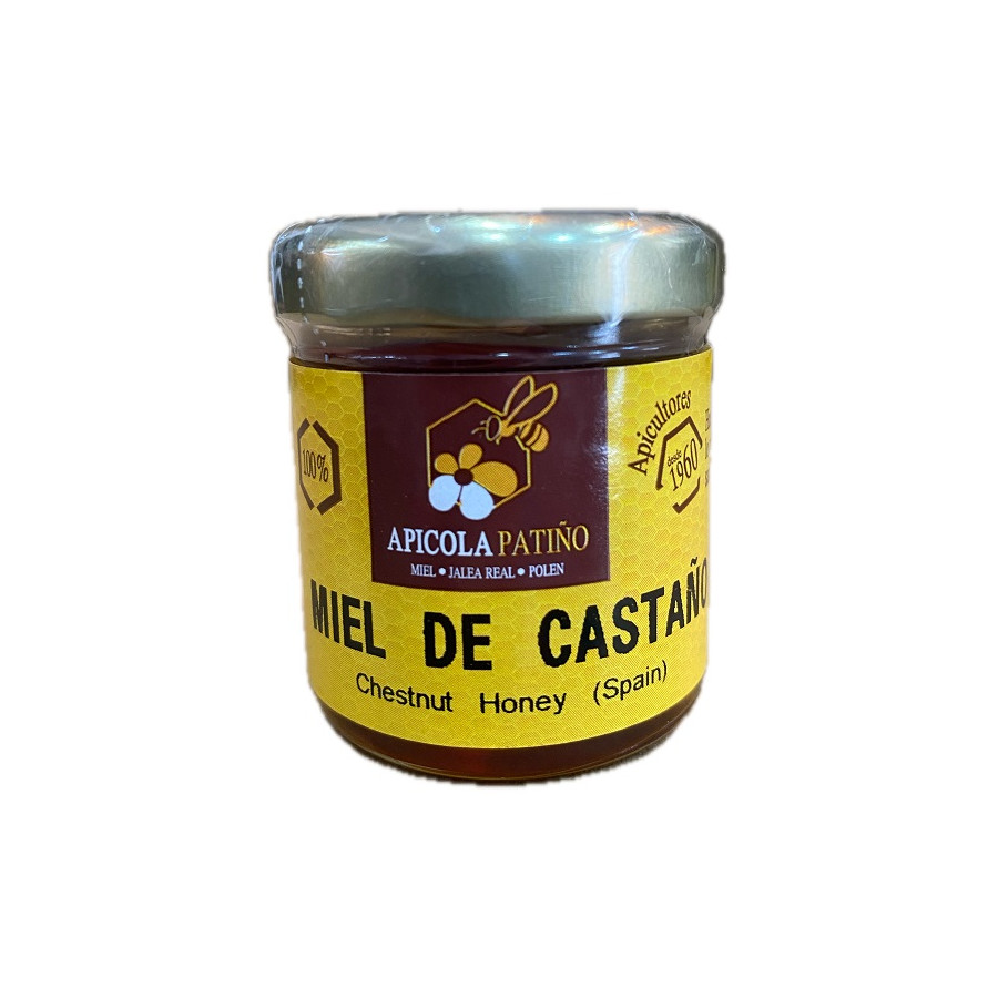 MIEL DE CASTAÑO APÍCOLA PATIÑO 60 G – TARRO ARTESANAL DE CONIL (CÁDIZ)