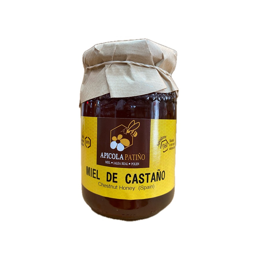 MIEL DE CASTAÑO APÍCOLA PATIÑO 500 G – TARRO ARTESANAL GRAN FORMATO DE