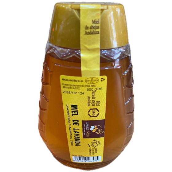 MIEL DE LAVANDA APÍCOLA PATIÑO 500 G – FORMATO ANTIGOTEO ARTESANAL DE 