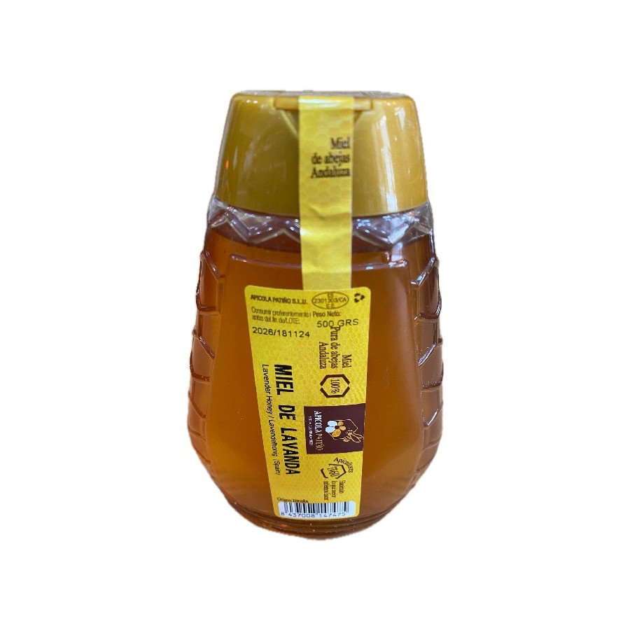 MIEL DE LAVANDA APÍCOLA PATIÑO 500 G – FORMATO ANTIGOTEO ARTESANAL DE 