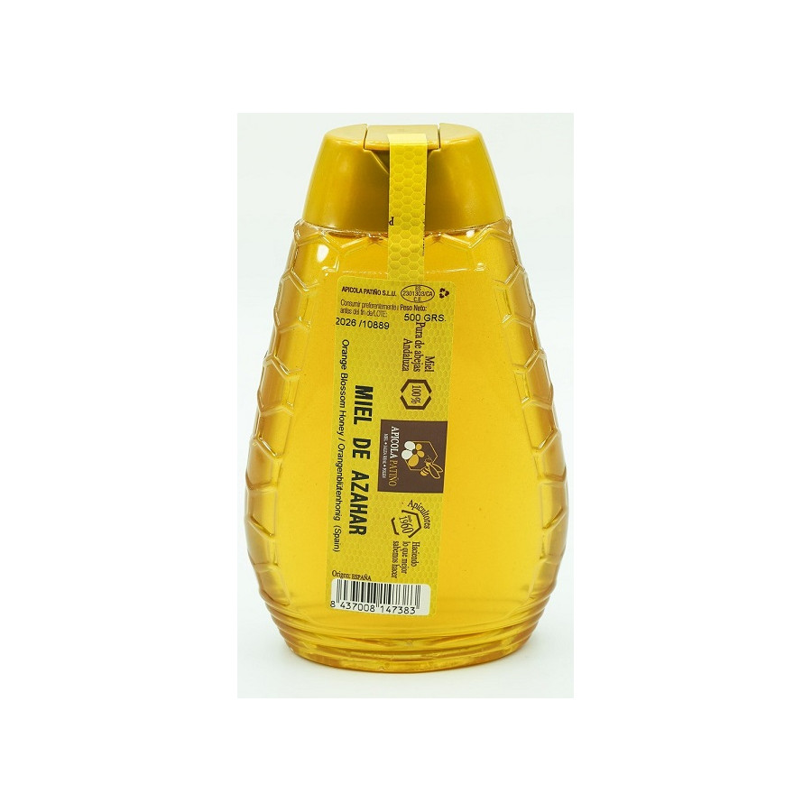 MIEL DE AZAHAR TARRO 500 gr ANTIGOTEO APICOLA PATIÑO CONIL CÁDIZ